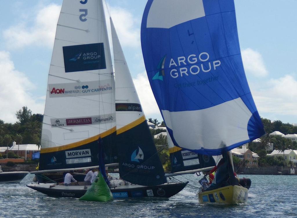Robertson defeated Morvsn in the final flight of racing in the Group 2 Qualifying stage 1 of the Argo Group Gold Cup. © Talbot Wilson